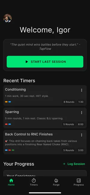 TapFlow BJJ Landing Page
