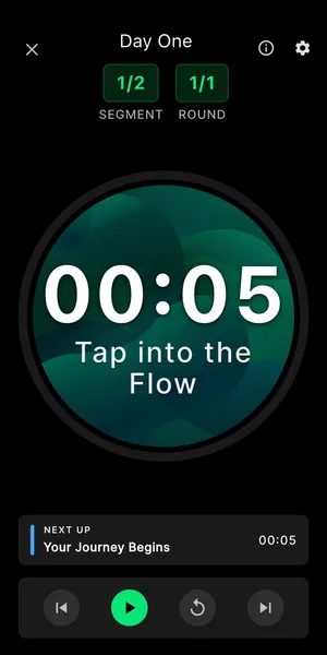 TapFlow BJJ Timer Interface
