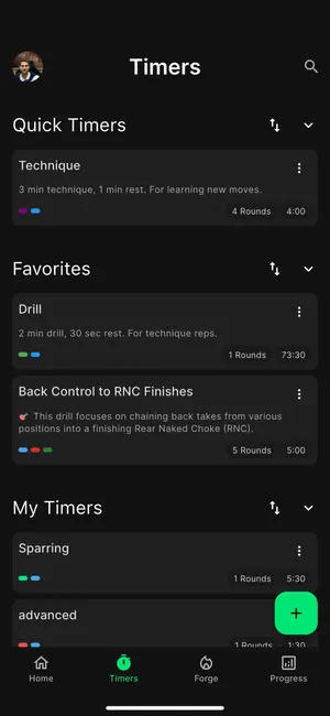 TapFlow BJJ Timers Page